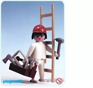 Worker with Ladder