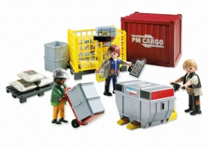 Ouvriers avec marchandises