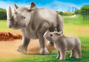 Rhino with baby