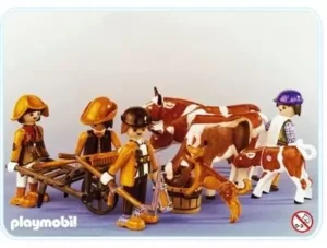 Farmers with cows