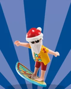 Santa surfer