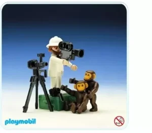 Photographer With Chimps