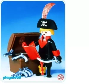 Pirate with treasure