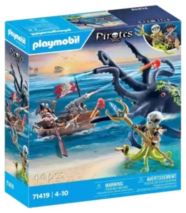 Pirate with giant Octopuss