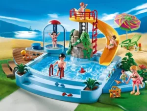 Pool with Water Slide