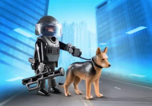 Special Forces Policeman with dog