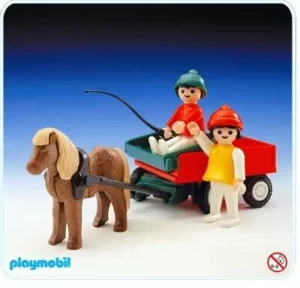 Pony Wagon with Children