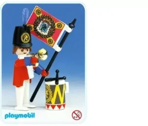 Redcoat Guard with flag