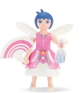 Fairy with fan and bottle