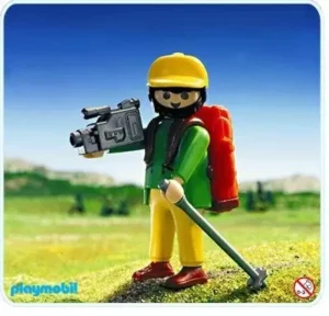 Hiker With Camcorder
