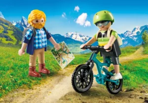 Mountaineer and biker