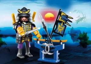 Samurai with Weapon Stand Set