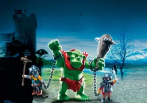 Giant Troll with Dwarf Fighters