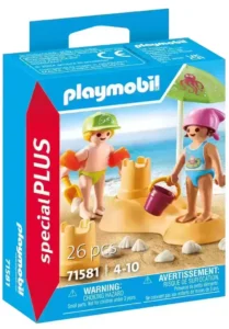 Kids with sand castle