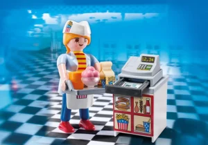 Waitress with Cash Register