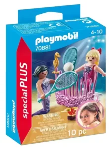 Mermaids playing tennis