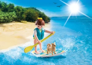 Paddle surf girl