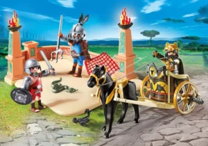 Gladiators with chariot