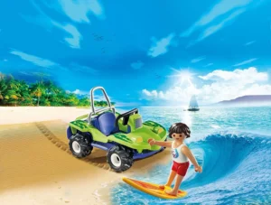 Surfer with Beach Quad