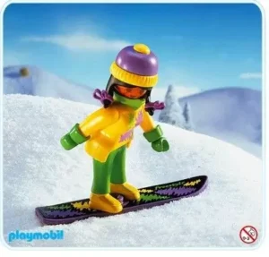 Girl On Snowboard
