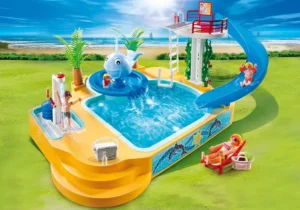 Swimming pool with Whale Fountain
