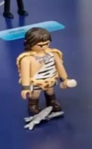 Caveman with fishes