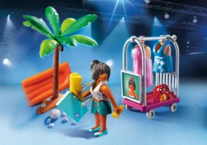 Top model with beach outfits