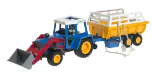 Tractor with Hay Wagon