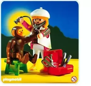 Vet and Chimpanzee