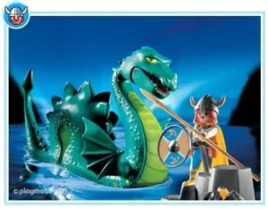 Nessie and viking warrior
