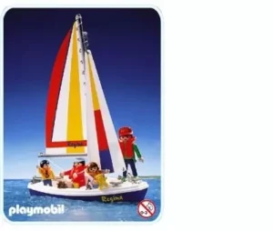 Sailboat with family