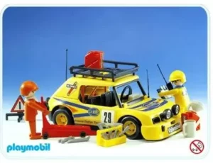 Yellow Rally Car