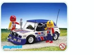 Blue Rally Car