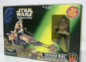 Speeder Bike With Luke Skywalker In Endor Gear