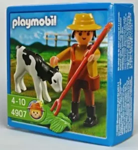 Farmer and Calf