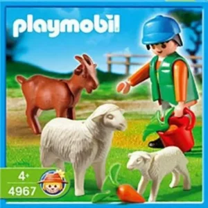Farmer Feeding Animals