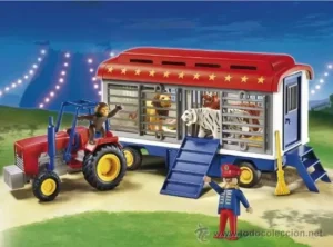 Circus Tractor with Animal Cage Wagon