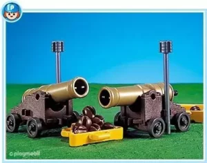 2 cannons for pirate ship