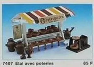 Market Stand with Pottery