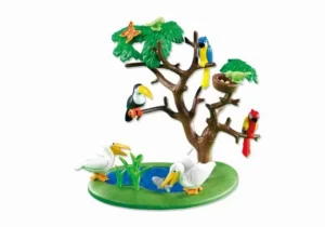 Exotic Birds with Tree