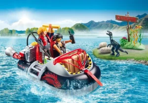 Hovercraft with underwater motor