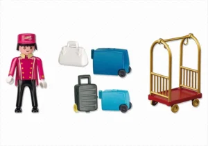 Porter with Baggage Cart