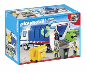 Recycling Truck with Flashing Light