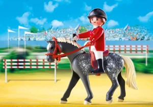Trakehner Horse with Equestrian Rider