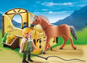 Work Horse with Stall Play Set