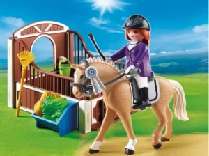 Show Horse with Stall Set