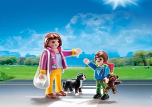 Mother with School Child Duo