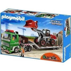 Truck with bulldozer