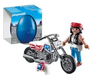Biker with Motorcycle