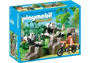 Panda Researcher in the Bamboo Forest